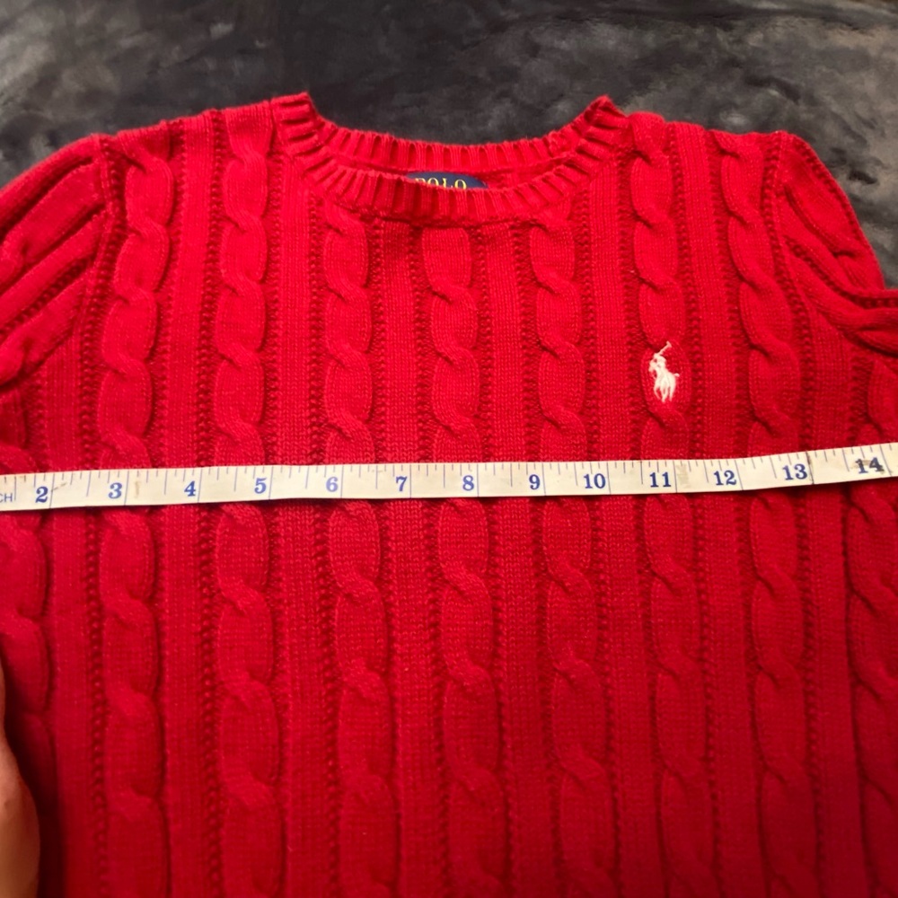Polo by Ralph Lauren Vibrant Red Crewneck Sweater - Picture 5 of 6
